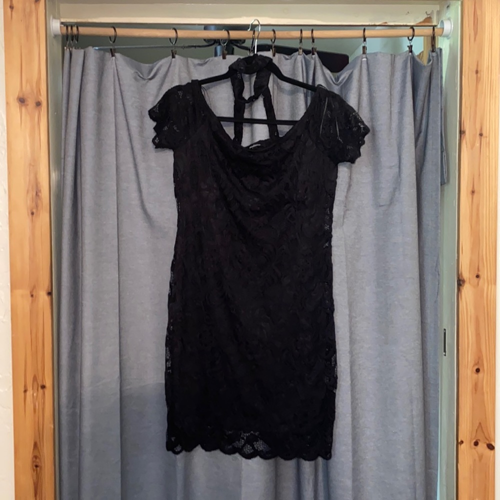 Black lace dress, never worn.
